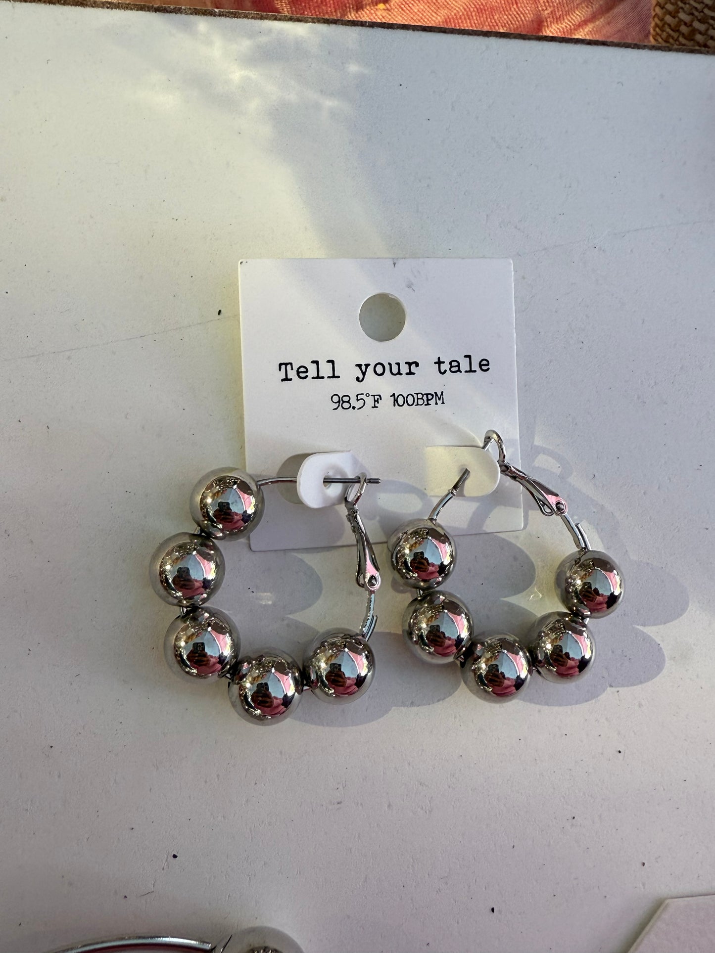 Silver Bauble Earrings