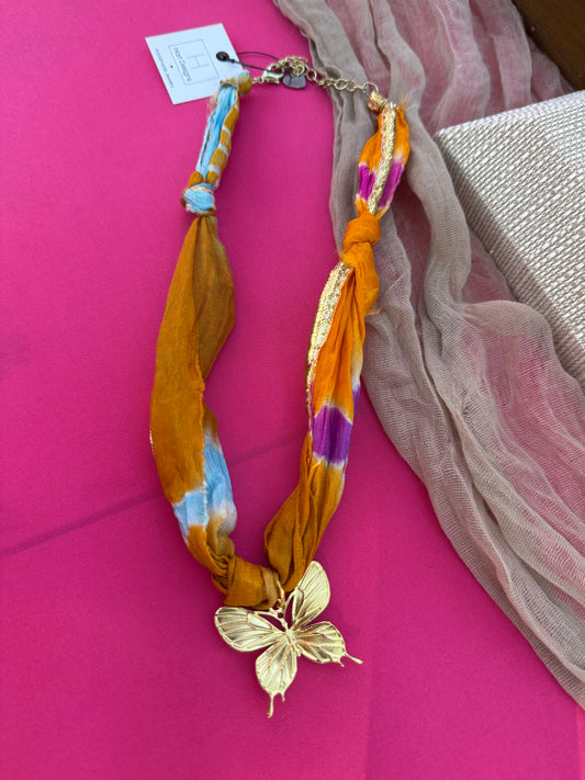 Butterfly Scarf Necklace