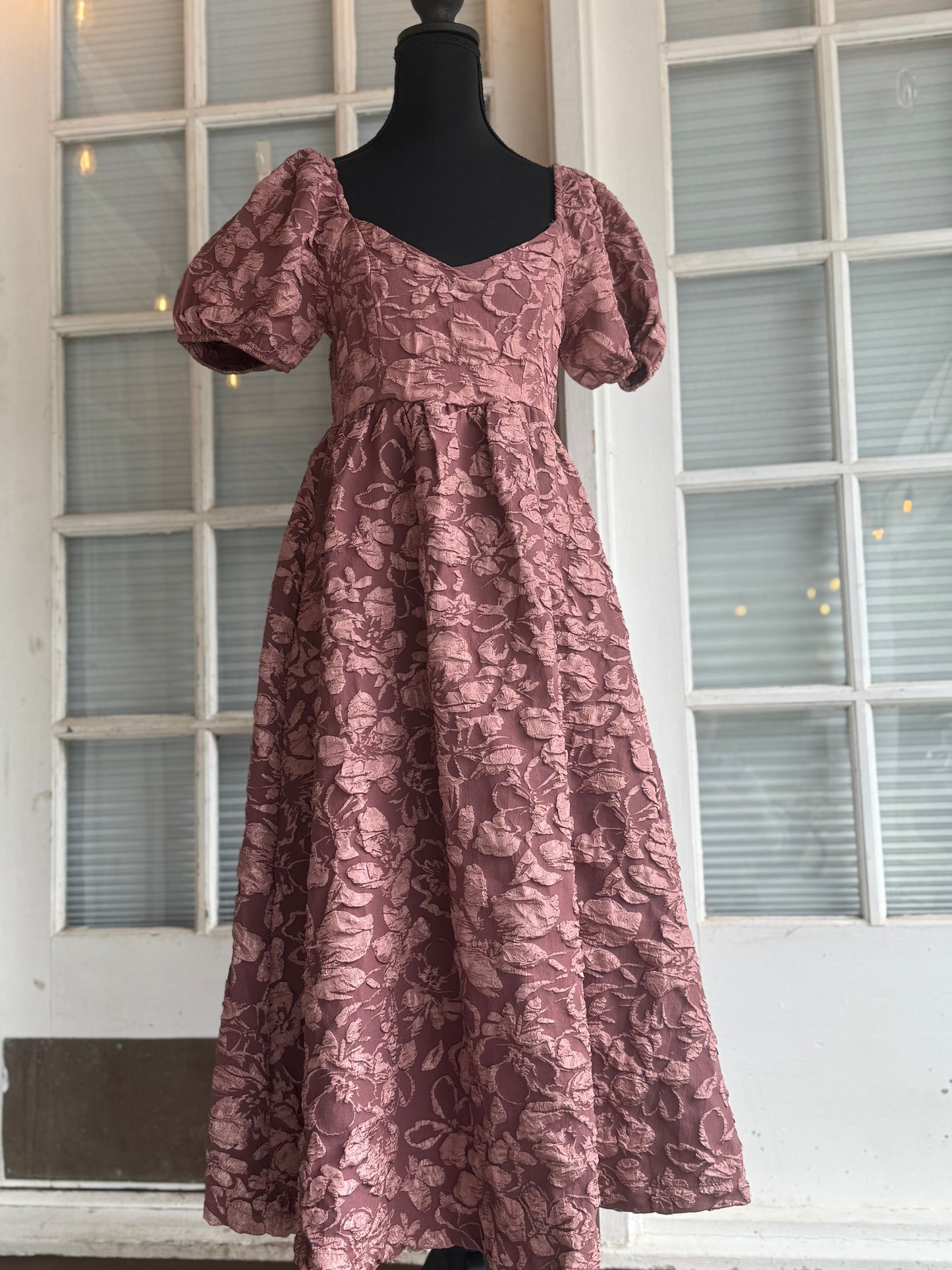 Aurora Midi Dress- Mauve