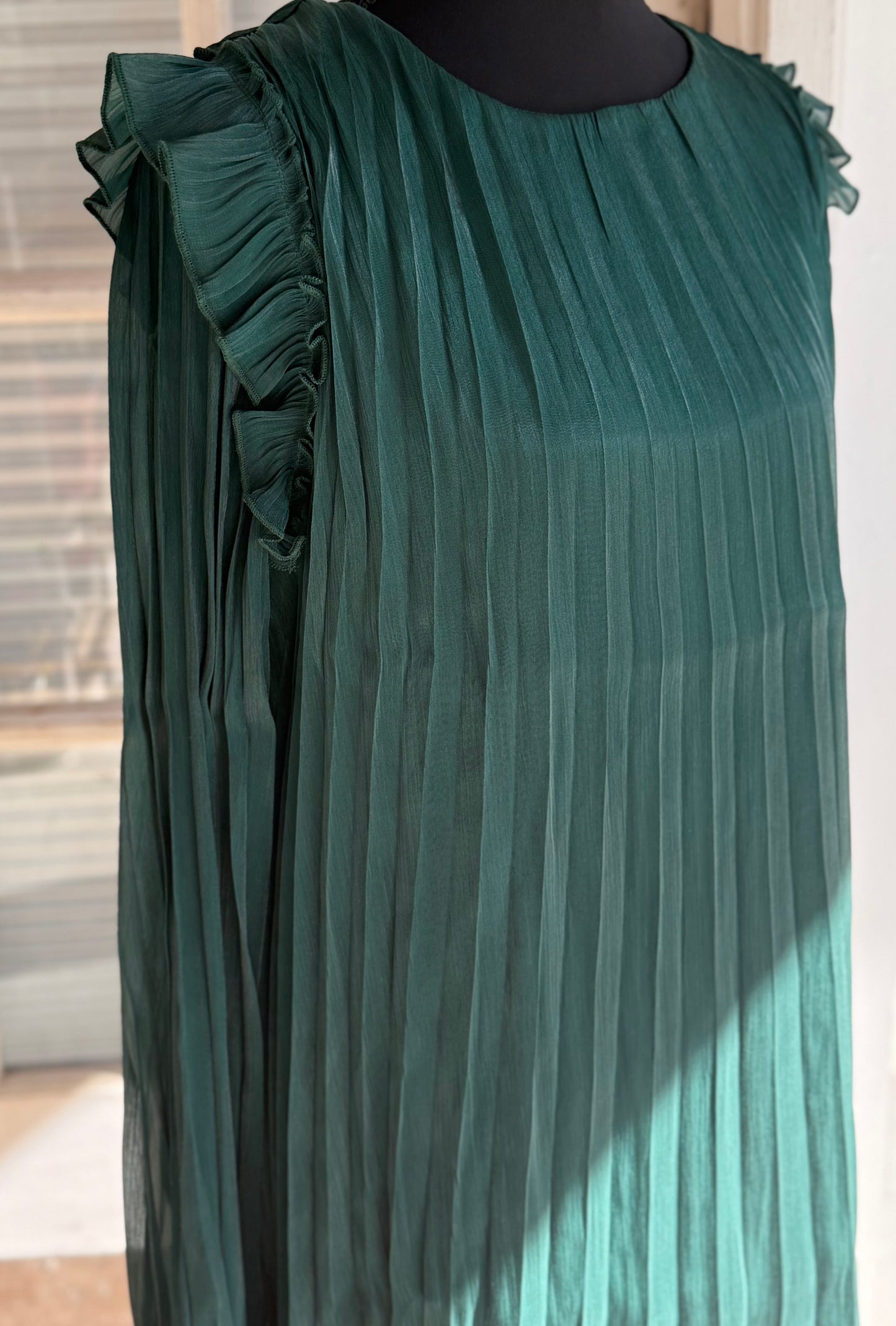 Holiday Pleated Dress