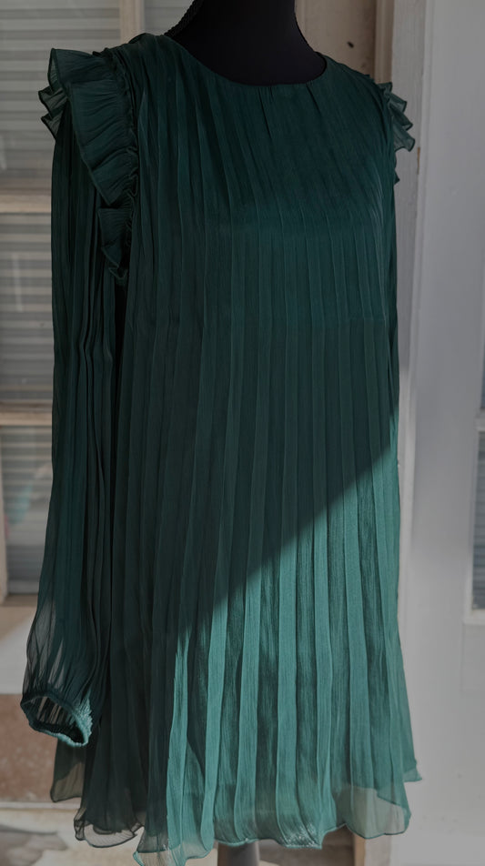 Holiday Pleated Dress