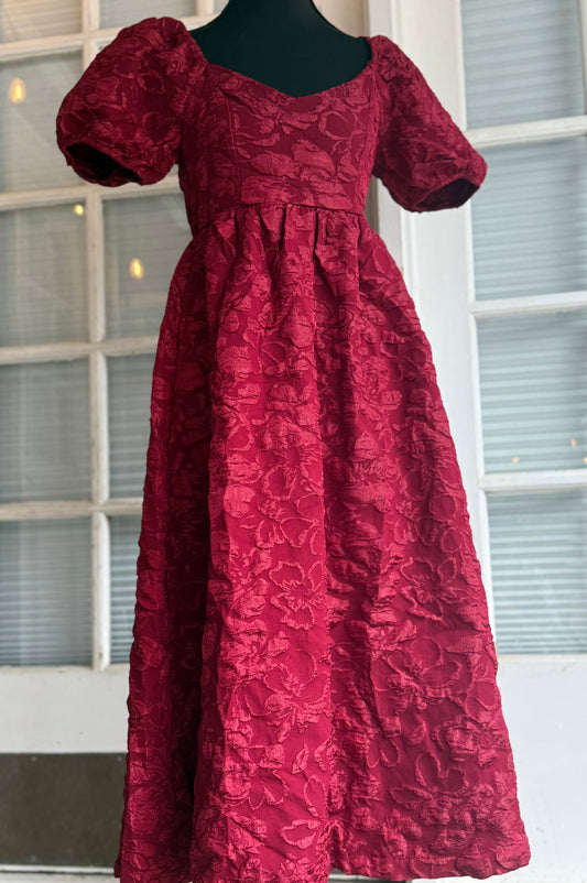 Aurora Midi Dress- Ruby