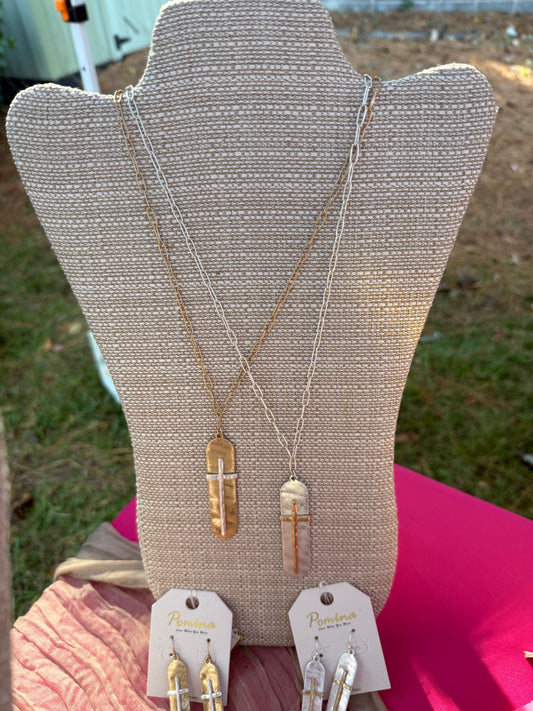 Silver Cross Necklace