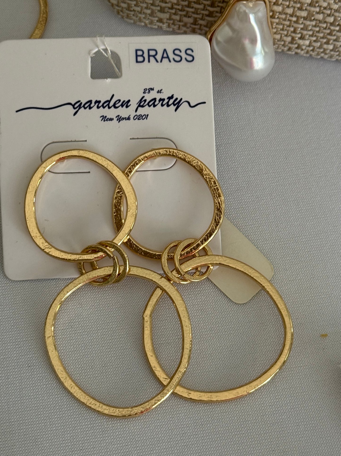 Double Gold Earrings